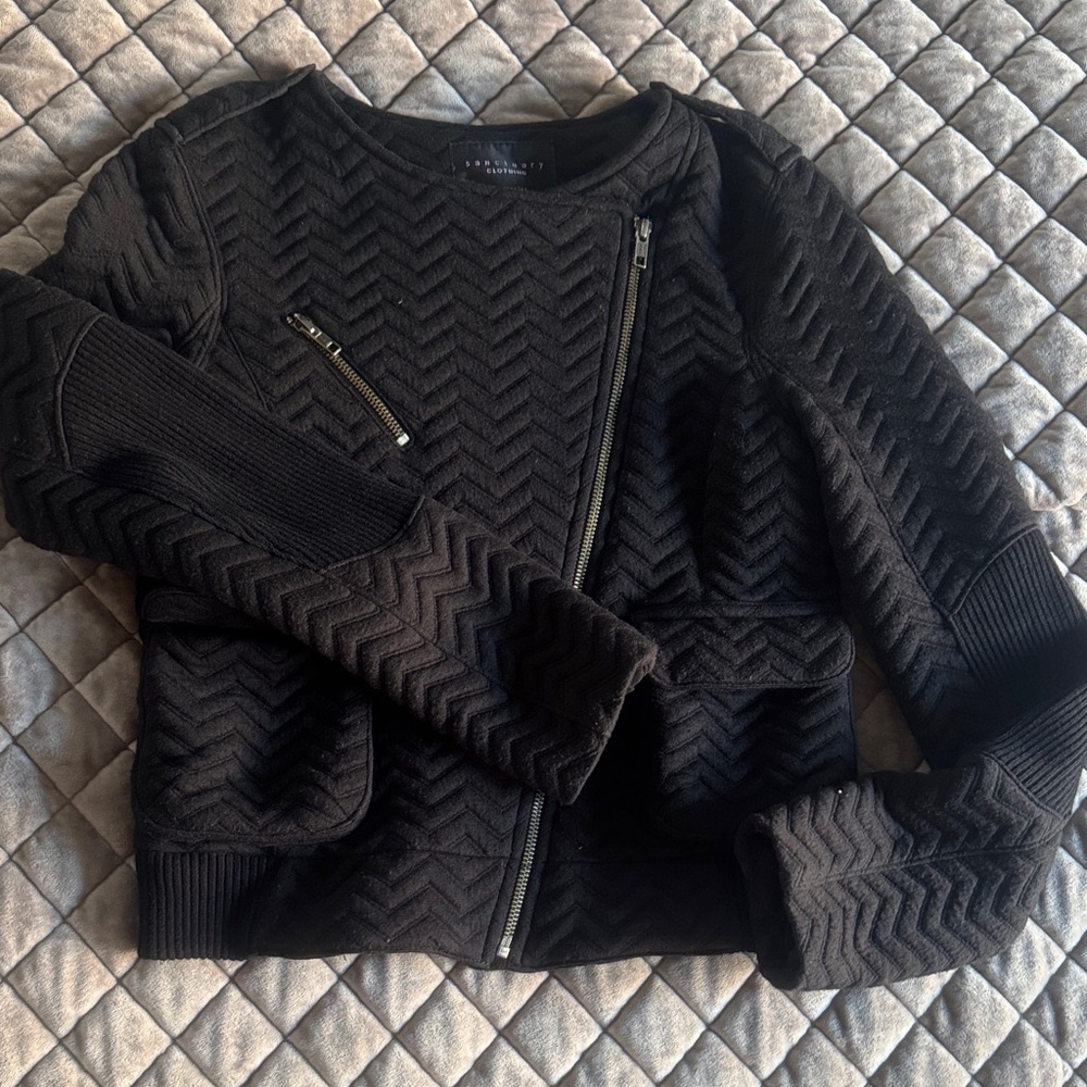 Sanctuary Black Chevron Jacket